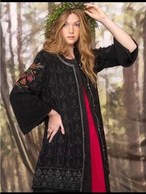 Gudrun Sjoden Cardigan with Floral Embroidery